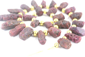 อัญมณีทับทิมสีแดงกะรัต410หยาบตามธรรมชาติตัดด้านบนตามธรรมชาติไม่ผ่านการบำบัดเจาะเครื่องประดับทำดิบโดยไม่ผ่านการบำบัด - Product Image 6