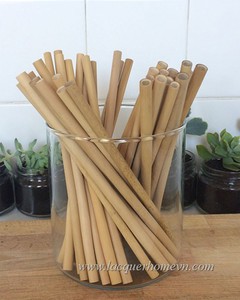 Customizable Disposable <b>Bamboo</b> <b>Straws</b> with <b>Straw</b> Brush Nature <b>Bamboo</b> Bar Accessories for Parties and Bars - Product Image 2