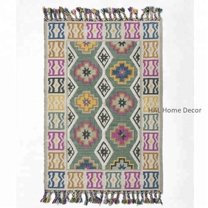 พรมอินเดียทำด้วยมือ,พรมปูพื้นแบบโมร็อกโกสไตล์ยุโรปพรมสวดมนต์ Kilim - Product Image 1