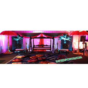 Gran Mehndi etapa decoración Reino Unido indio Mehndi etapa de Ceremonia de Sangeet decoración para los matrimonios hindúes - Product Image 1