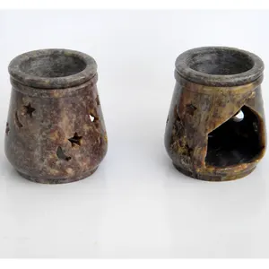 Quemador de aceite esencial de lavanda para Spa, fragancia aromática pequeña hecha a mano, Quemador de aceite de Aroma indio, lámpara de resina de incienso - Product Image 1