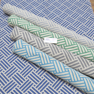 พรมปอกระเจาผ้าฝ้ายรีไซเคิลงานแฮนด์เมดสุดหรูเสื่ออาบน้ำแห้งเร็วสำหรับประตูห้องนอนปิกนิกโยคะกลางแจ้ง - Product Image 3