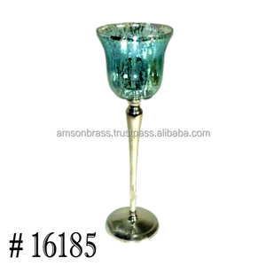 Grand support en métal et verre Gobelet Bougeoir - Product Image 6