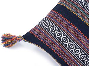 Stylish rich decorative <b>cushion</b> <b>cover</b> with added pom pom Wholesale pillow for <b>Sofa</b> with tassel home decor Jacquard pillow <b>cover</b> - Product Image 5