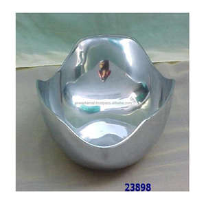 Alta demanda Estilo único Aluminio Elegante Servir Chapado para el hogar Hotel y restaurante Metal Frutas Tazón Tuerca Ensaladeras - Product Image 1