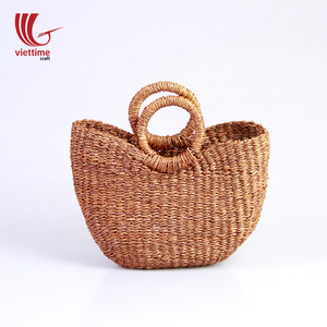 Sac de plage Simple en jonc de mer pour femmes, vente exceptionnelle, grand sac en paille d'été, nouvelle collection - Product Image 1