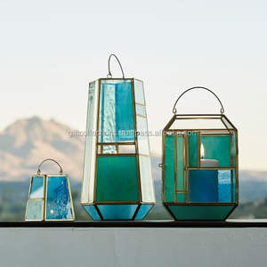 Wholesale Supply Handmade Metal And Glass <b>Candle</b> <b>Lantern</b> for Wedding Decoration from Indian Manufacturer - Product Image 1