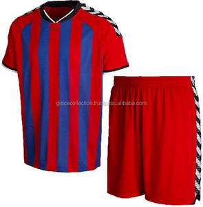 Manga corta Sublimación Rayas Uniformes de fútbol Conjunto de equipo hecho de material de poliéster duradero - Product Image 2