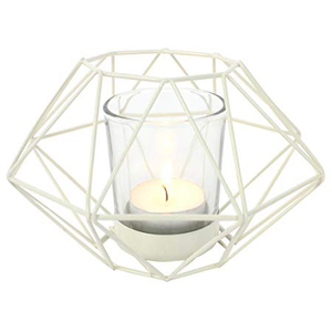 Bougeoir en fil métallique Vintage 2 pièces, porte-bougie - Product Image 1