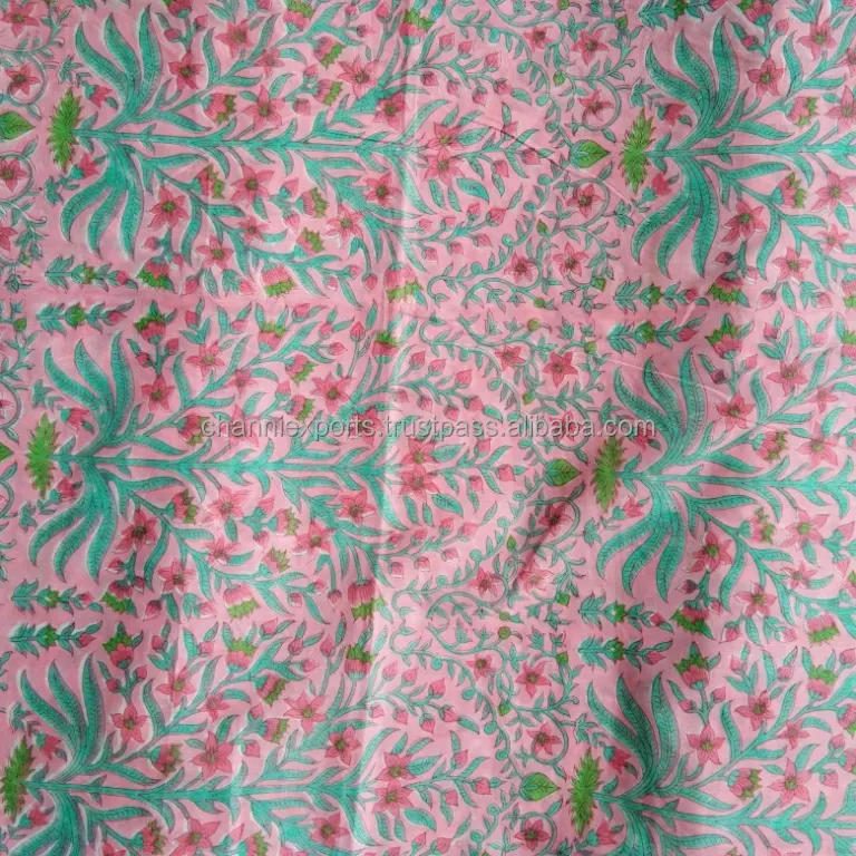 Tecido estampado de algodão de rosa, para uso multiuso, para roupas femininas, saco, vestido e tecido de algodão impresso floral