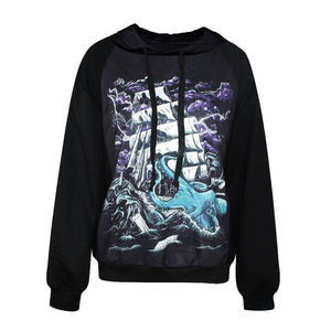 Modèle personnalisé de haute qualité pour filles et femmes, printemps-automne, pulls à capuche décontractés, sweats à capuche personnalisés imprimés par sublimation - Product Image 3