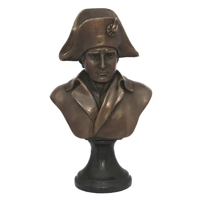 Hochwertige Bronze kopf Napoleon Bonaparte Büste Skulptur