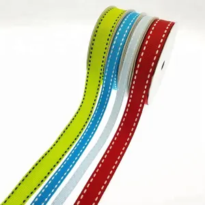 폴리 에스터 grosgrain 바느질 리본 바느질 점프 라인 리본 안장 스티치 멋진 안장 grosgrain 리본 grosgrain