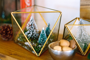 Terrarium en verre pour plante d'intérieur en verre et laiton de haute qualité pour la décoration de la maison décoration de bureau décoration de mariage - Product Image 4