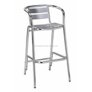 <b>Outdoor</b> Aluminum Bar <b>Stool</b> - Product Image 1
