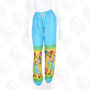 กางเกงแนว Boho ขายาวสำหรับเล่นโยคะ,สไตล์ชนเผ่าสีสันสดใส - Product Image 1