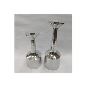 Bougeoirs en argent brillant, 2 styles de bougeoirs faits à la main, chandelier, bougeoir, décoration moderne - Product Image 1