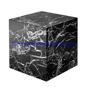 Fournisseur professionnel Pierre Naturelle marbre cubes blocs noir blanc fossile teck zébré beige marbre presse-papiers en pierre naturelle - Product Image 3