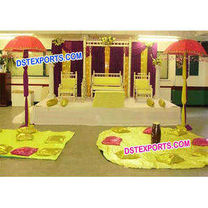 Mehandi-Decoración de escenario de boda, escenario indio, Mehandi, Asiático - Product Image 1