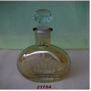 Botella de perfume de vidrio de diseño simple de vidrio dorado de lujo personalizado de alta calidad con tapa - Product Image 2