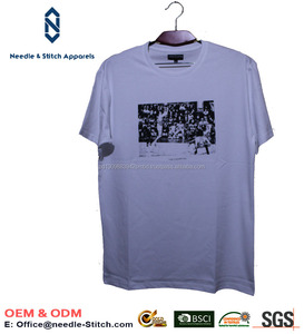 Tela de hilo de algodón peinado, fabricante promocional de fabricante OEM, logotipo de impresión personalizada, Camiseta deportiva para correr - Product Image 4