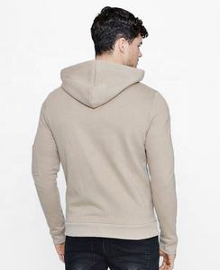 Popular Streetwear estilo Muscle Fit cremallera hombres deporte Sudadera con capucha polar al por mayor logotipo personalizado peso pesado sudaderas con capucha - Product Image 2