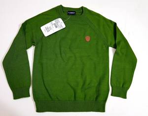 Pulls pour garçons de haute qualité, marque de vêtements, tricots pour enfants, hiver, 100% coton, uni, manches longues, col rond, pull, 2-14 ans, en stock - Product Image 1
