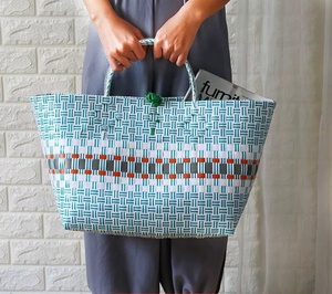 Sacs de courses faits à la main/pp, sacs pour les courses/sac de plage en plastique, livraison gratuite - Product Image 1