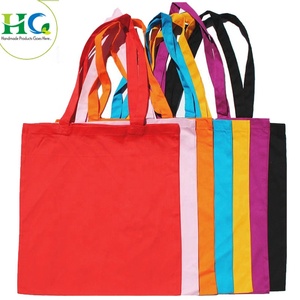 Bolsa de algodón reciclado de alta calidad 38X42 cm Bolsa de compras de bajo costo con logotipo impreso de proveedor indio para promociones - Product Image 4