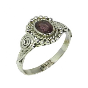 Gran oferta, anillo de amatista Natural, joyería de plata de ley 925, anillos Eternity Vermeil para mujer, joyería de moda - Product Image 1
