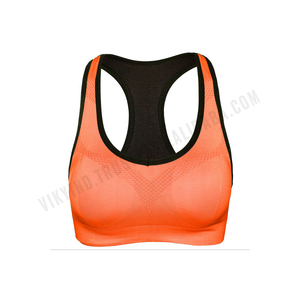 Sujetador deportivo para mujer con logotipo personalizado, ropa deportiva acolchada para gimnasio para mujer, chaleco para correr, sujetador de Yoga para mujer - Product Image 4