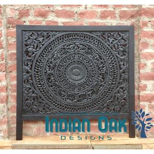 Couvre-chef rustique en bois sculpté à l'ancienne, style vintage - Product Image 2