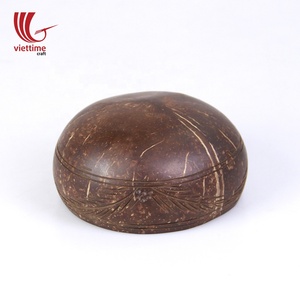 Bát dừa tự nhiên chạm khắc bán buôn/Bát dừa thủ công bán buôn giá tốt nhất từ Việt Nam - Product Image 3