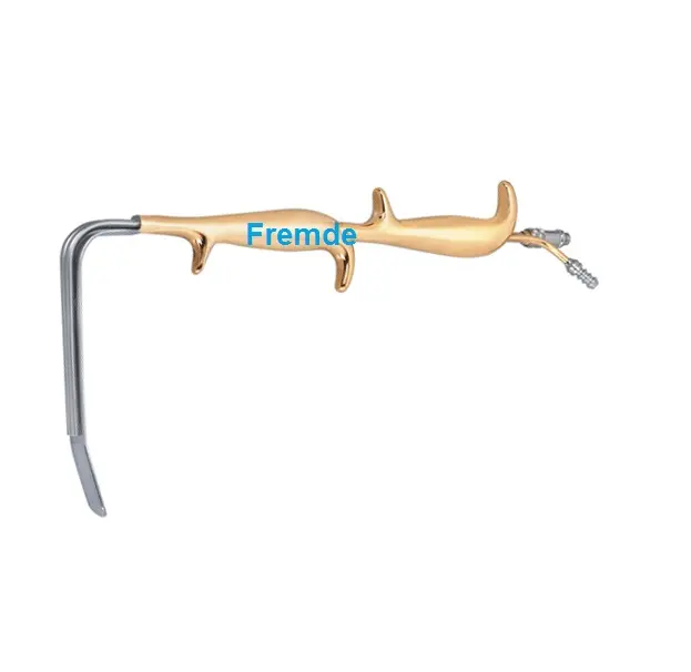 Double Handle Ferriera Style Fiber optic Retractor with smooth end High Quality Stainless Steel Medical Grade CE Certified