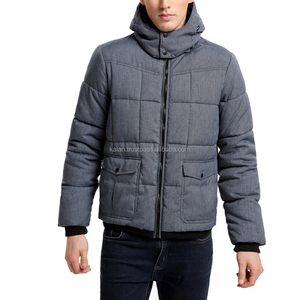 KIJQJ4 <b>Slim</b>-<b>Fit</b> Mid-Weight Water-Resistant Flight Satin Nylon Quilted Bomber <b>Jacket</b> Embroidery Decoration Stand Front Winter - Product Image 5
