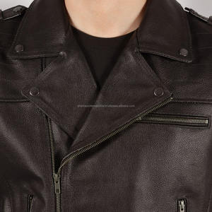 Shemax 2023 Top Quality Hot Selling Custom Wholesale <b>Men's</b> Genuine Cowhide <b>Leather</b> Vintage <b>Waistcoat</b> Brown Braided Laces - Product Image 5