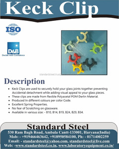 คลิปหนีบข้อต่อแก้วแบบมาตรฐาน คลิปหนีบพลาสติก คลิปหนีบเค็ค คลิปหนีบเค็คสำหรับห้องปฏิบัติการ คลิปหนีบข้อต่อแก้วสำหรับห้องปฏิบัติการหลายขนาด คลิปหนีบสำหรับห้องปฏิบัติการ - Product Image 3