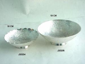 Cuenco para pato de dos compartimentos plateado, hecho de latón, en una caja de terciopelo rojo, regalos de boda, artículos de plata - Product Image 5