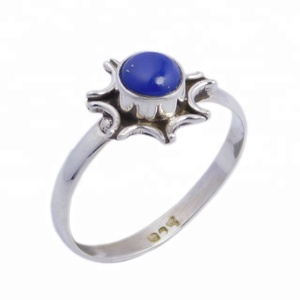 แหวนประดับอัญมณี925ทำด้วยมือเงินสเตอร์ลิงสำหรับงานแต่งงานและงานปาร์ตี้ - Product Image 1