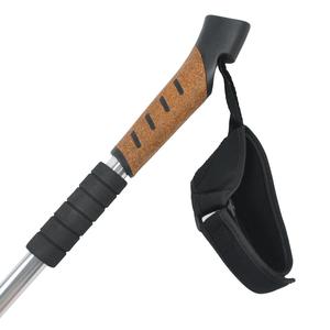 Bâtons <span class=keywords><strong>de</strong></span> <span class=keywords><strong>randonnée</strong></span> télescopiques en aluminium, support <span class=keywords><strong>de</strong></span> marche nordique antichocs, poignée en liège, nouveau, - Product Image 3