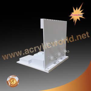 Exhibición de joyería de acrílico blanco personalizada, Mostrador de exhibición de joyería de acrílico Exhibiciones de joyería - Product Image 6