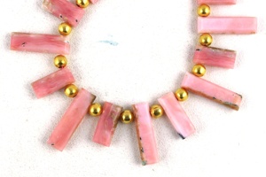 สินค้ามาใหม่ลูกปัดหินบริโอเลตต์พลอยสีชมพูธรรมชาติรูปทรงสี่เหลี่ยมผืนผ้าแบบเหลี่ยมเพชรพลอยขายส่ง manufracture - Product Image 4