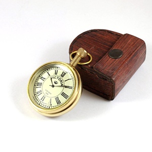 Reloj de bolsillo pirata de latón antiguo, cadena de Metal de recuerdo de una pieza, regalo de escritorio de aleación duradera para promoción promocional SAIPW809 - Product Image 2