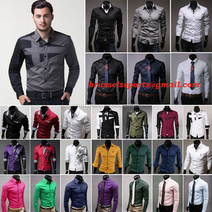 บรัสเซลส์ สปอร์ต เสื้อเชิ้ตแขนยาวแฟชั่นหรูหราสำหรับผู้ชาย สไตล์ลำลอง ทรงเข้ารูป เสื้อเชิ้ตทันสมัย - Product Image 2