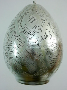 Lampe murale suspendue de style égyptien Zahereen B231, économie d'énergie, acier plaqué argent, abat-jour rond en mosaïque, lumière décorative - Product Image 3