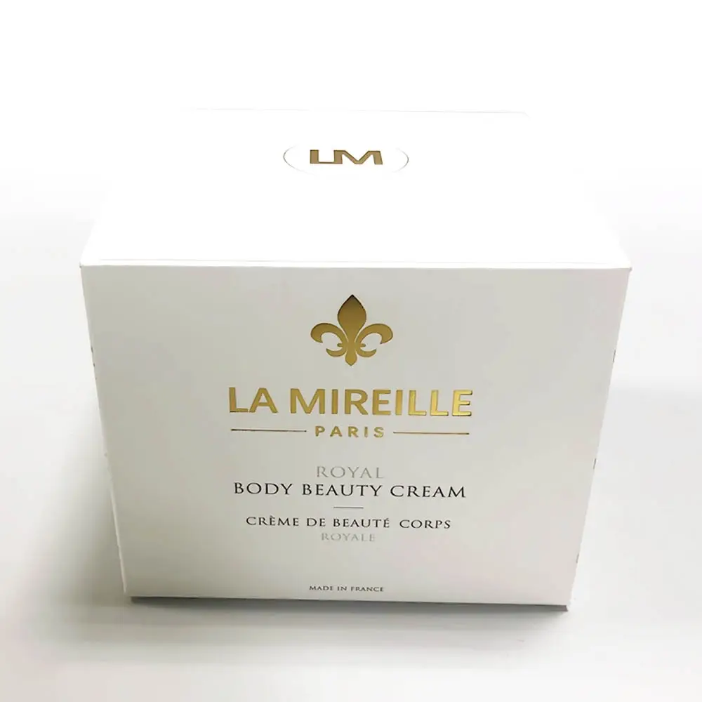 特別工場価格ゴールドホットフォイルスタンピングクリーム香水化粧品ボックスパッケージカスタムクリームボックス
