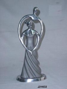 Cast Aluminium Figures With Top in Mirror Polish Finish and Grey Finish Home <b>Decoration</b> Sculptures Metal Crafts - Product Image 4