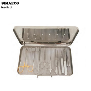 Ensemble d'instruments de chirurgie de la main de base de 10 pièces Pinces en acier inoxydable Porte-aiguille Instruments chirurgicaux de base manuels électriques - Product Image 1