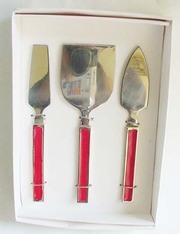 Ensemble de 2 couverts à salade martelés de luxe en acier inoxydable écologique avec poignées en métal durables pour les mariages de thé - Product Image 3