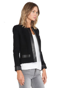 Chaqueta de cuero genuino de moda con diseño de ropa elegante para mujer 2016 Valeriano Romano VR956656 - Product Image 5